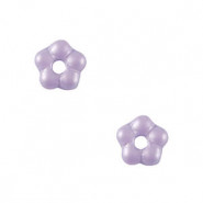 Czech glass beads flower 5mm - Alabaster Lilac 02010-29308